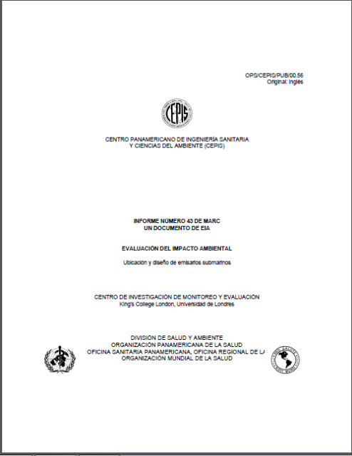 Impacto Ambiental-Ubicacion y Diseño del Emisario Submarino. Impacto Ambiental-Ubicacion y Diseño del Emisario Submarino.