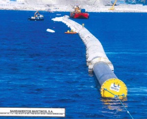  Traslado de Tubería, hundimiento de tuberías, emisario submarino      